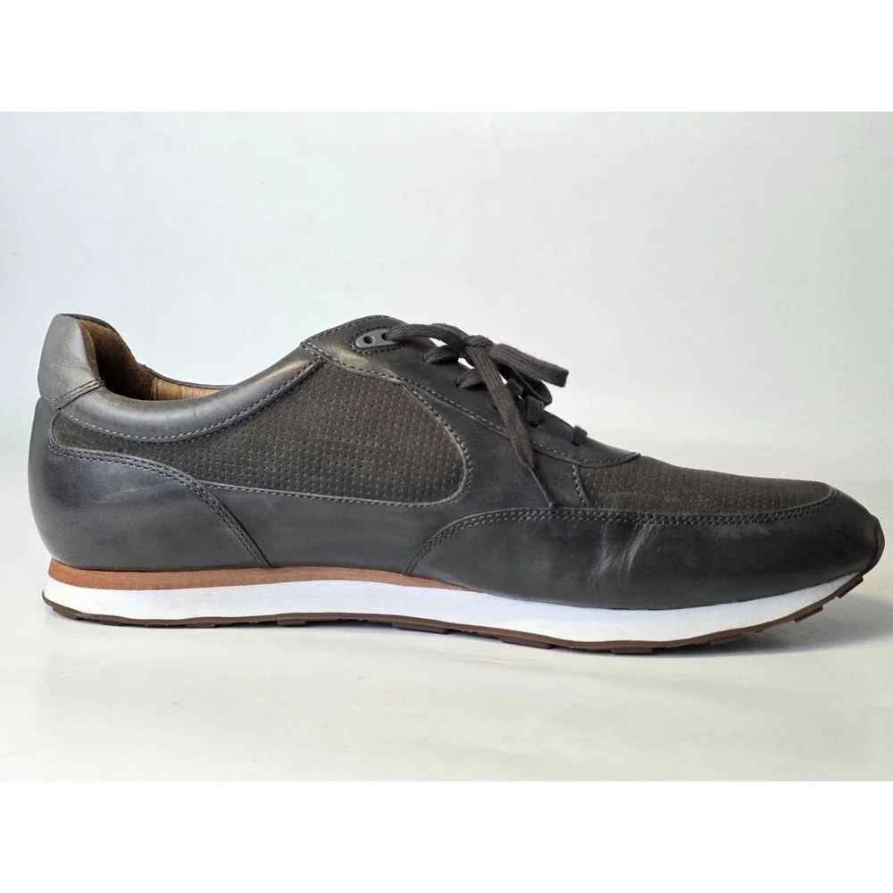 Johnston & Murphy‎ Malek Men's Sneakers Size 13 Gray Leather Suede Classic Shoes